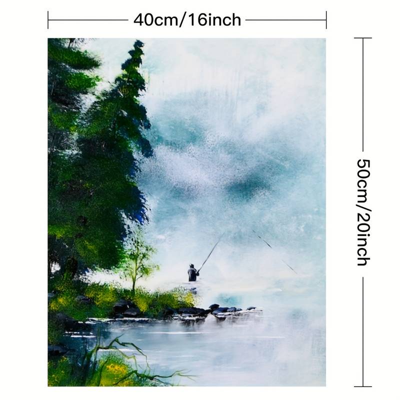 Paint By Numbers - Diy Digital Canvas Oil Painting Adults Paint By Number  Kits Home Decorations - Angler (without Frame) - Temu